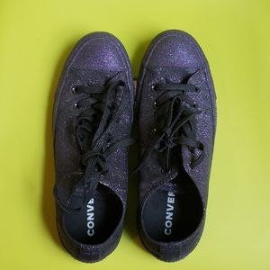 Converse ctas glitter purple and black size8.5